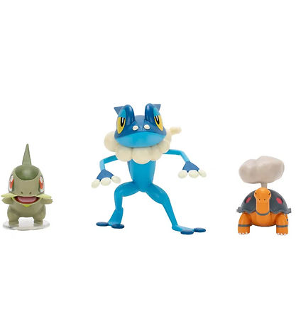 Pokémon Toy Figurine - 3-Pack - Battle Figure - Torkoal, Axew & 