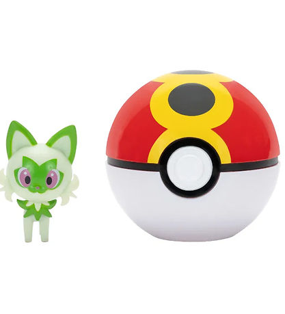 Pokémon Figure - Clip 'N' Go - Sprigatito w. Repeat Ball