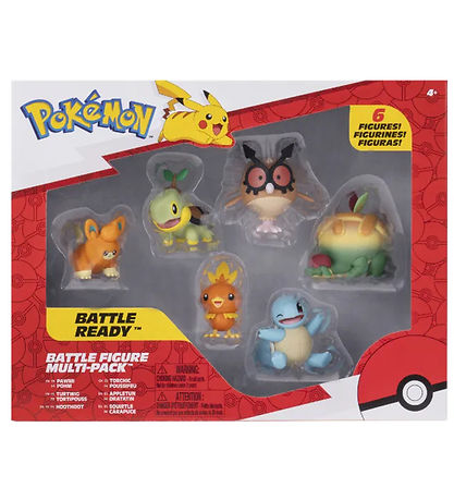 Pokémon Toy Figurine - 6-Pack - Battle Figure Multipack