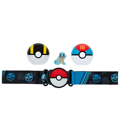 Pokémon Set - Clip 'N' Go-Gürtel - Schiggy m. Pokébälle