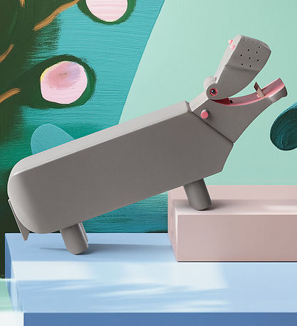 Kay bojsen Träfigur - Flodhäst - 19 cm - Grå