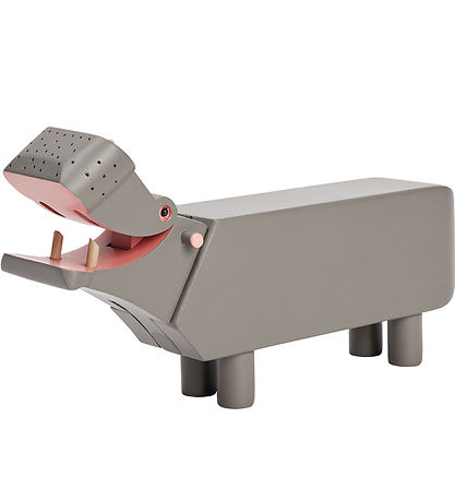 Kay bojsen Träfigur - Flodhäst - 19 cm - Grå