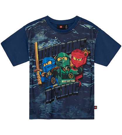 LEGO® Ninjago T-Shirt - LWTaffy 302 - Dunkelblau m. Print