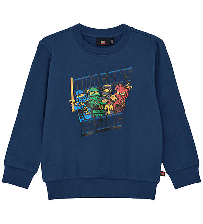 LEGO® Ninjago Sweatshirt - LwSaku 301 - Dunkelblau m. Print