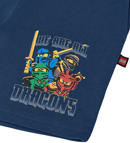 LEGO® Ninjago Shorts - LwPasi 303 - Dunkelblau m. Print
