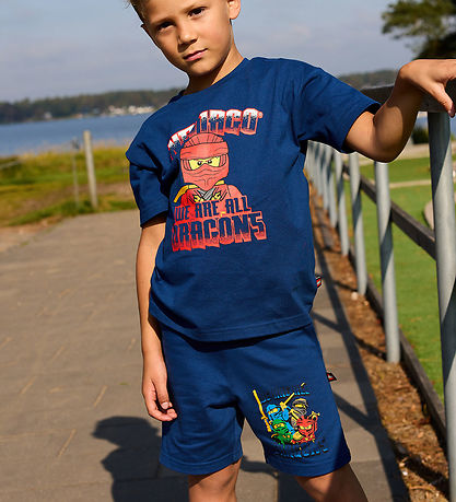LEGO® Ninjago Shorts - LwPasi 303 - Dunkelblau m. Print