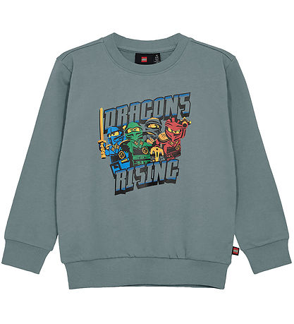 LEGO® Ninjago Sweatshirt - LwSaku 301 - Hellgrün m. Print