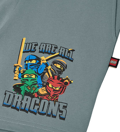LEGO® Ninjago Shorts - LwPasi 303 - Hellgrün m. Print
