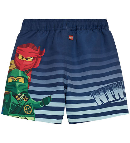 LEGO® Ninjago Badeshorts - LwAgan 305 - Dunkelblau m. Print