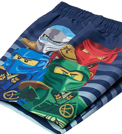 LEGO® Ninjago Badeshorts - LwAgan 305 - Dunkelblau m. Print