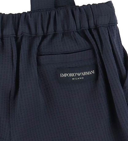 Emporio Armani Set - Overhemd/Shorts - Dark Navy/Wit