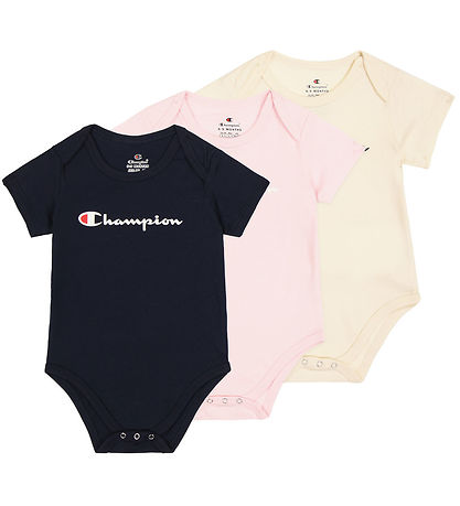 Champion Body l/h - 3 kpl - Vaaleanpunainen/Laivastonsininen/Bei