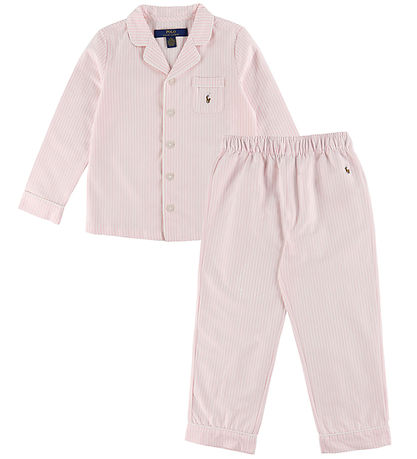 Polo Ralph Lauren Pyjamasetti - Oxford - Kylpyamme Vaaleanpunain