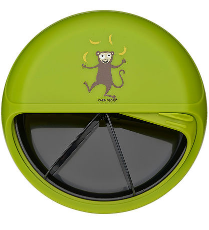 Carl Oscar Snackbox - MiniDisc - 12 cm - Lime w. Monkey