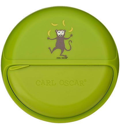Carl Oscar Snackbox - MiniDisc - 12 cm - Lime w. Monkey