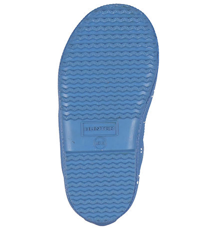 Hunter Rubber Boots - Kids First Giant Glitter - Azure Blue