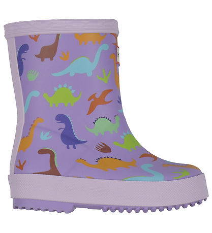 Hunter Rubber Boots - Kids First - Purple Dinosaur