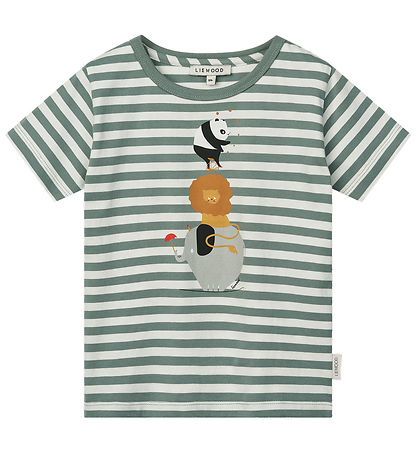 Liewood T-Shirt - Apia - Zirkus/Stripe Pfefferminze