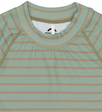 Mikk-Line Swim Top - UV50+ - Green Bay w. Stripes