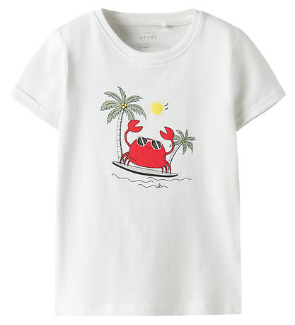 Name It Stuttermabolur - NmmVux - Bright White/Krabba Surf
