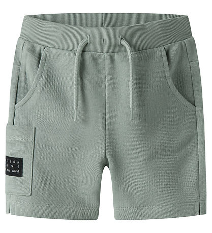 Name It Sweatshort - Pique - NmmVivasse - Slate Gray