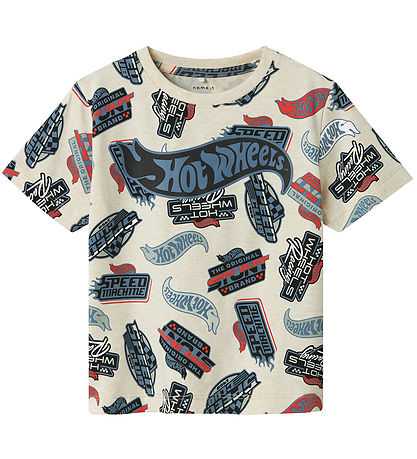 Name It T-shirt - NmmAry - Hot Wheels - Peyote Melange