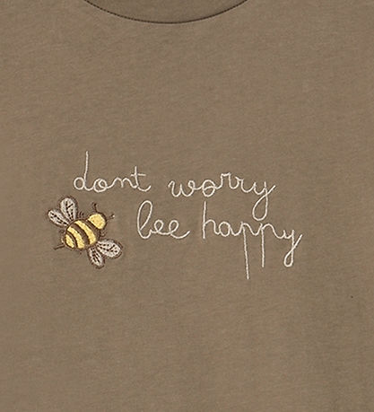 Fliink T-shirt - Summer Bee - Pine Bark