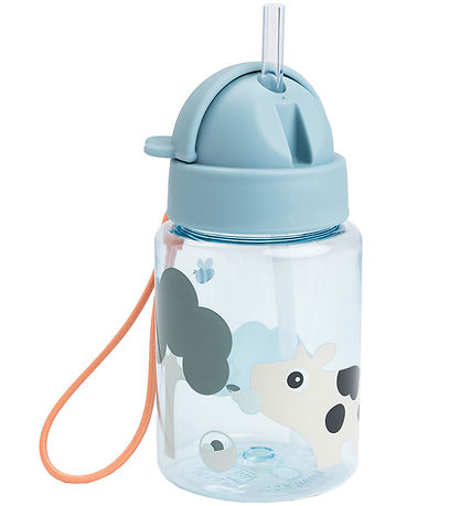 Done by Deer Trinkflasche m. Strohhalme - Tiny Farm - 280 ml - B
