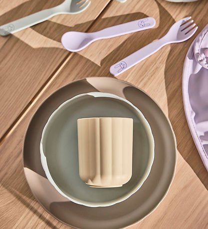 OYOY Matarsett - Lífplast - 3 Partar - Pullo - Pale Myntugrænt/V