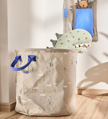 OYOY Aufbewahrungskörbe - 2er-Pack - Foxy - Medium+ - Beige/Blue