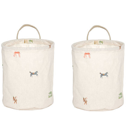 OYOY Storage Baskets - 2-Pack - Moira - Small - Multi