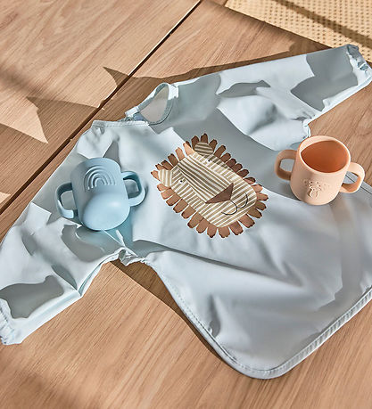 OYOY Apron - Lobo Lion - Ice Blue