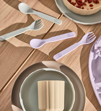 OYOY Barna hnífapör - Lífplast - 2 Partar - Pullo - Lavender