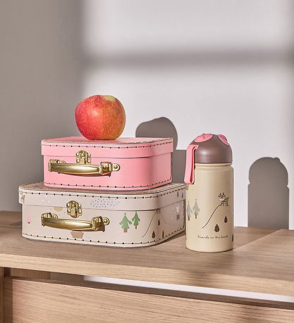 OYOY Kofferset - 2er-Pack - Deer & Ente - Camel/Rose