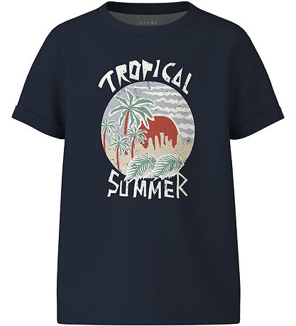 Name It Stuttermabolur - NkmVux - Dökkblátt Blazer/Tropical Summ