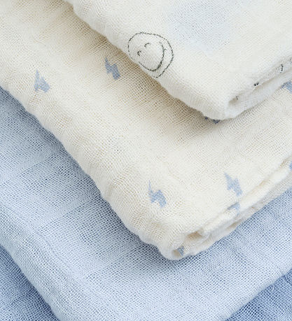 Pippi Muslin Cloths - 8-Pack - 65x65 cm - Celestial Blue
