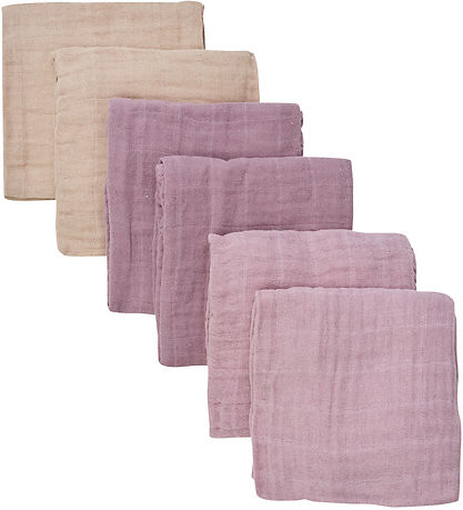 Pippi Muslin Cloths - 6-Pack - 65x65 cm - Quail