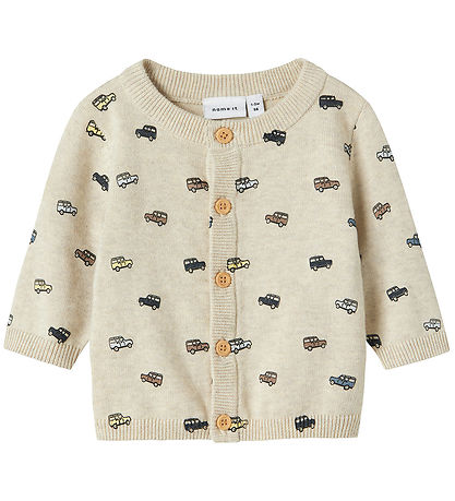 Name It Cardigan - Prjónað - NbmFlýttu þér - Peyote Melange