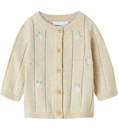 Namie It Cardigan - Knitted - NbfHeydi - Peyote Melange