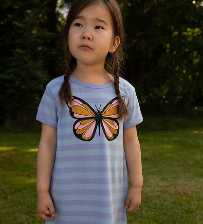 DYR-Cph Kleid - Dyrloud - Flieder/Baby Blue Schmetterling