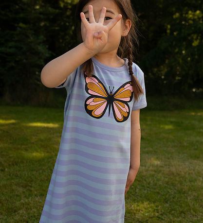 DYR-Cph Kleid - Dyrloud - Flieder/Baby Blue Schmetterling