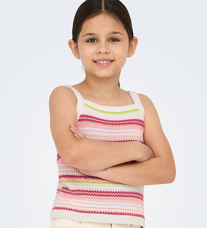 Kids Only Top - KogBelli - Knitted - Ecru/Camelia Rose/Roseate S