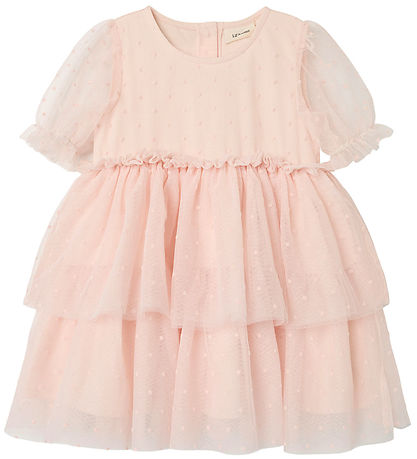 Lil' Atelier Kjóll - NmfFrilla - Tulle - Peach Blush