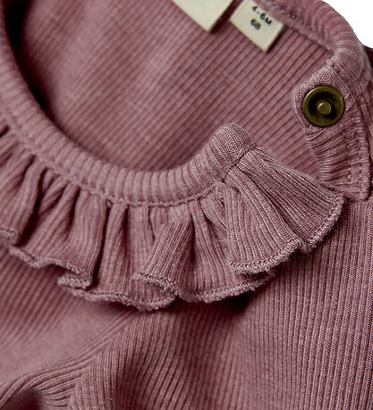 Lil' Atelier Bodysuit l/s - Rib - NbfDarla - Nostalgia Rose