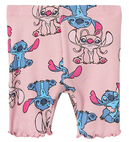 Name It Stuttbuxur - NmfAsbina - Stitch - Cameo Bleikt
