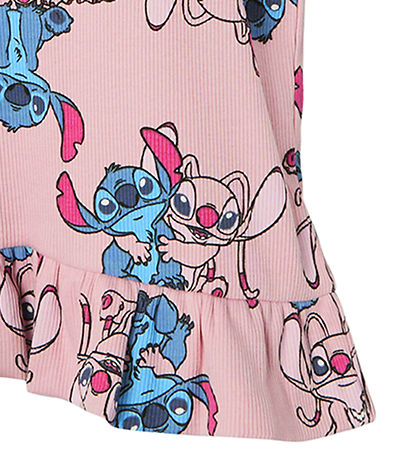 Name It Stuttermabolur - NmfAsbina - Stitch - Cameo Bleikt