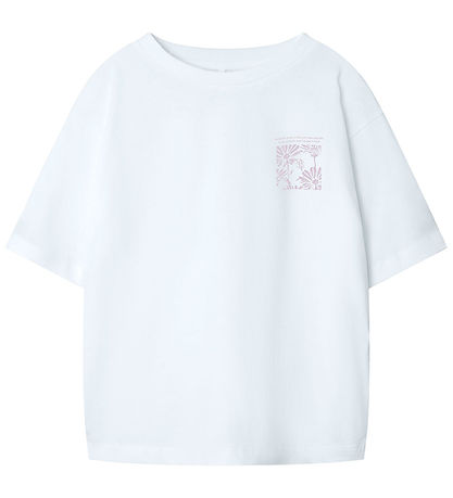 Name It Stuttermabolur - NkfDagmar - Bright White/Endalaus Parad