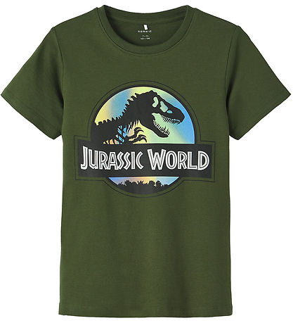 Name It Stuttermabolur - NkmPjens Jurassic - riffill Green