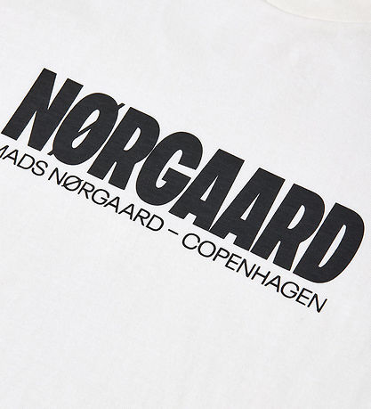 Mads Nørgaard T-shirt - Printed Thorlino - Snow White