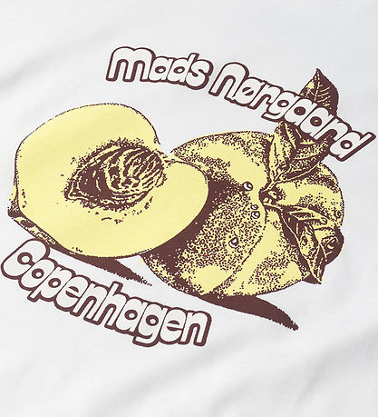 Mads Nørgaard T-shirt - Dry Single Tristi - Snow White